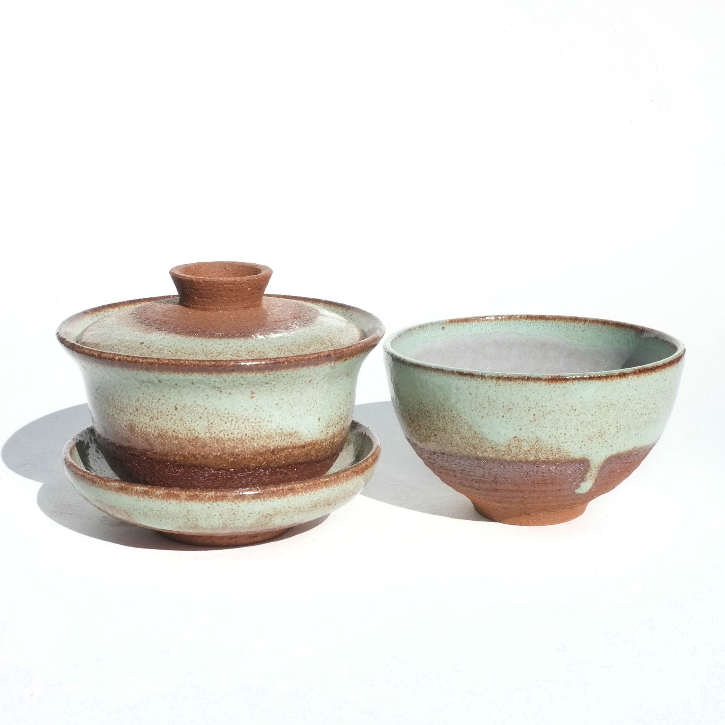 Minty Shino - 125ml Gaiwan and Teacup Set