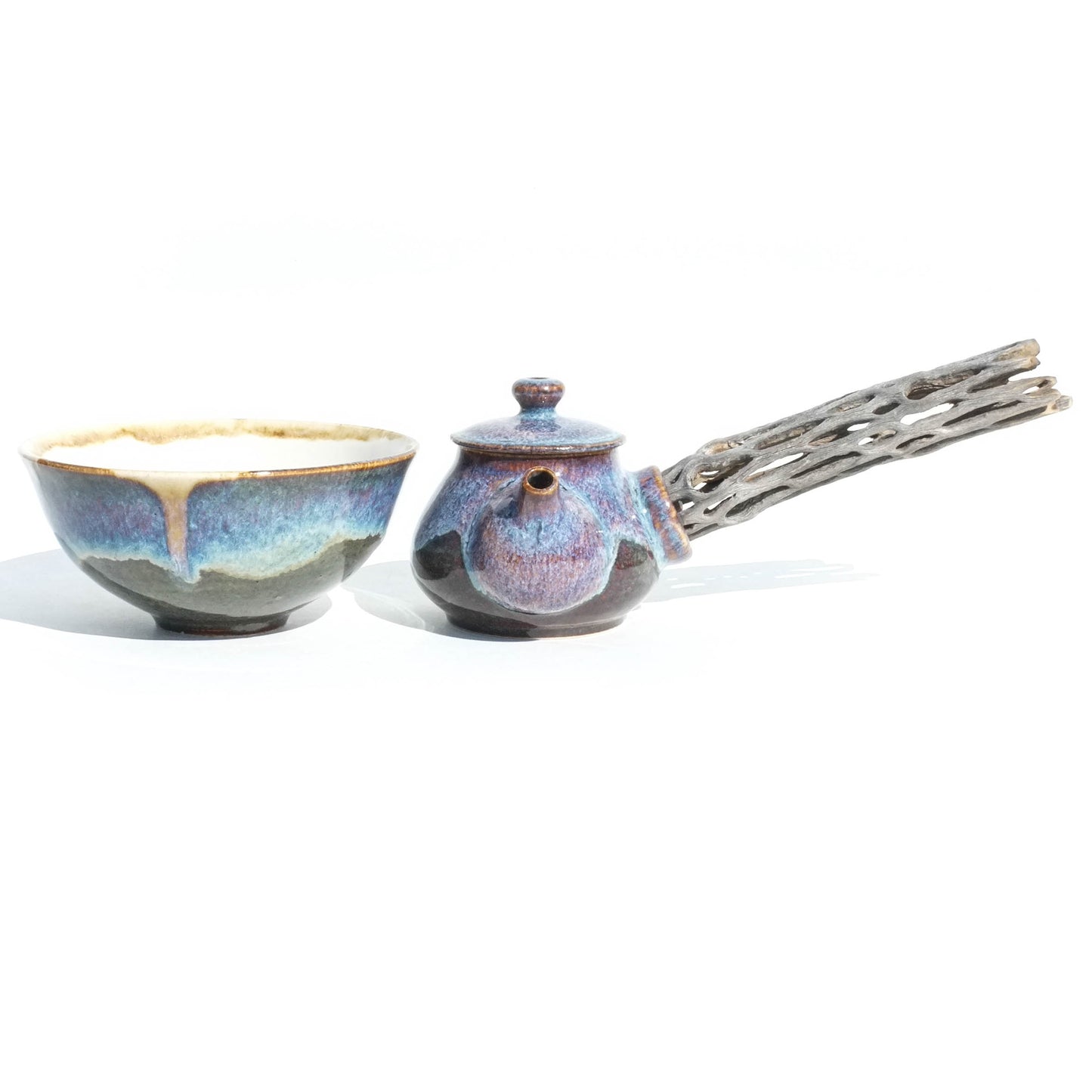 Desert Jewel - 80ml Mini Cholla Handled Teapot and Teacup Set