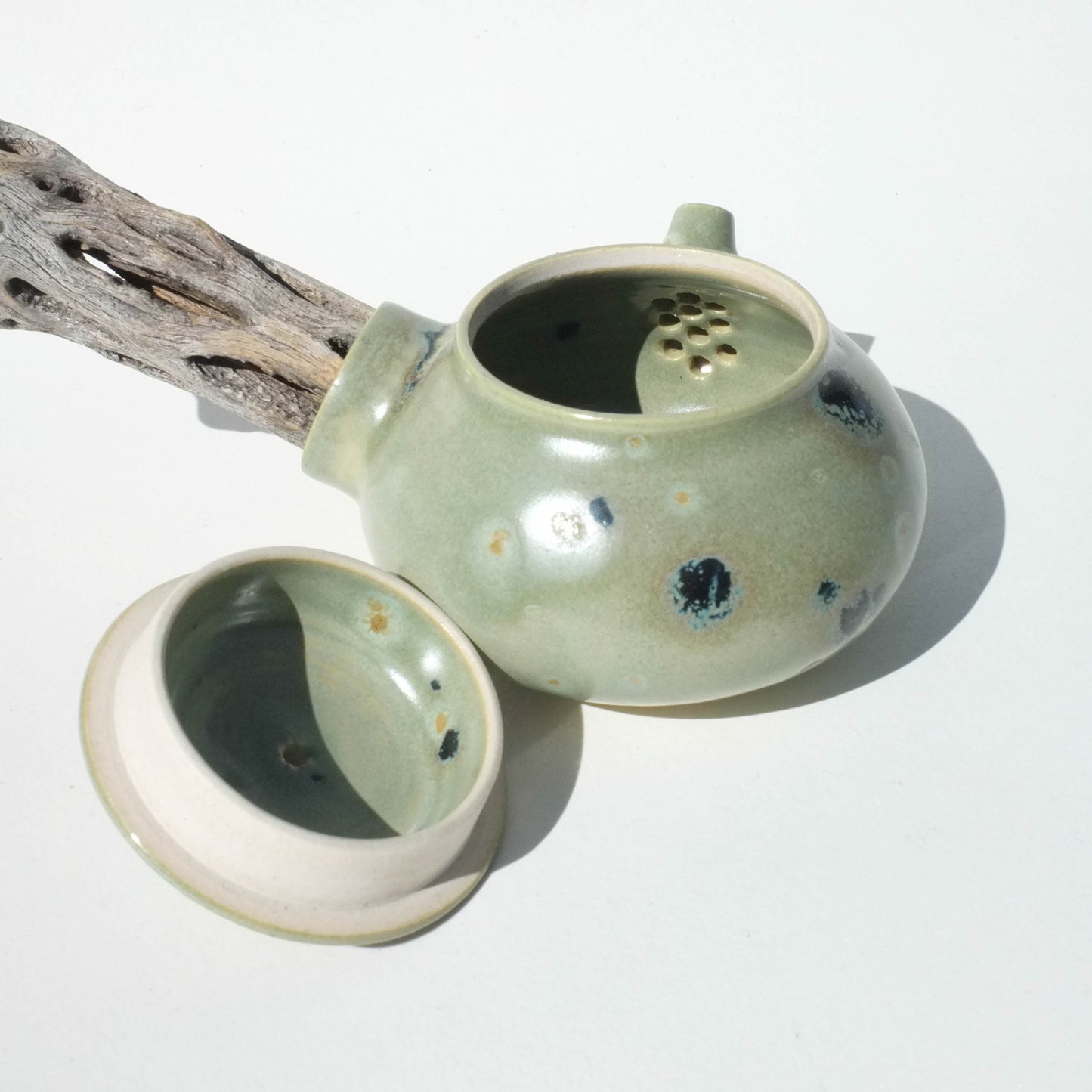 Malachite - 130ml Cholla Handle Teapot