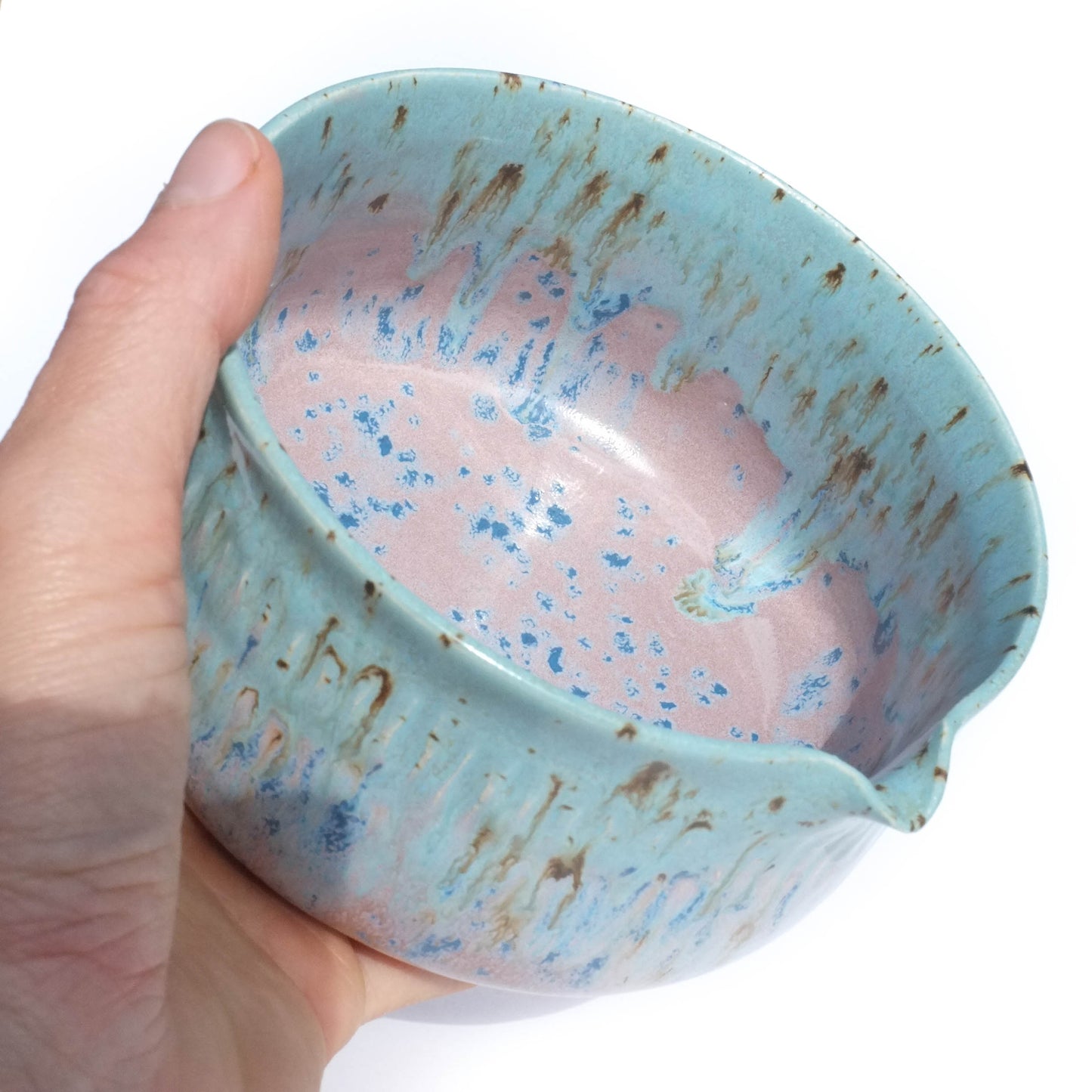 Cotton Candy Sky - Large Spouted Matcha Bowl