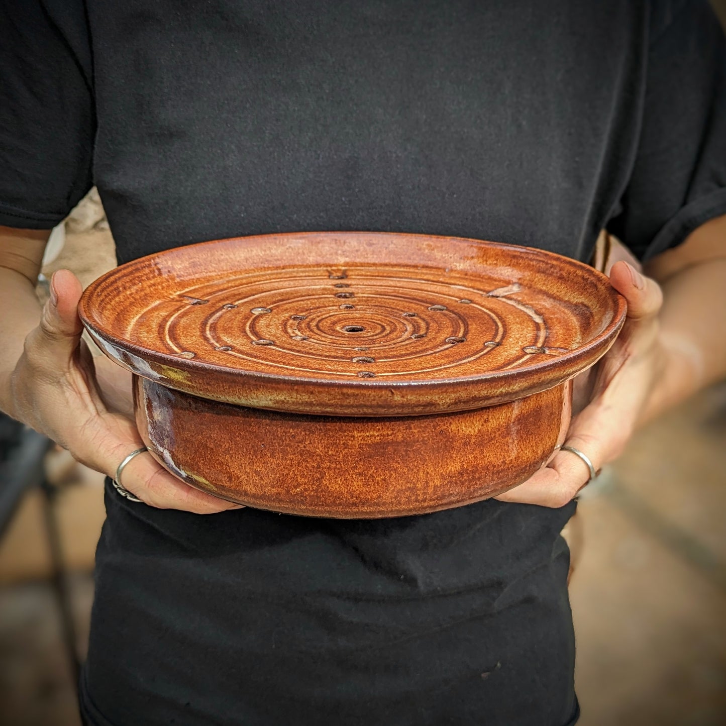 Tea Tray with Waste Water Storage