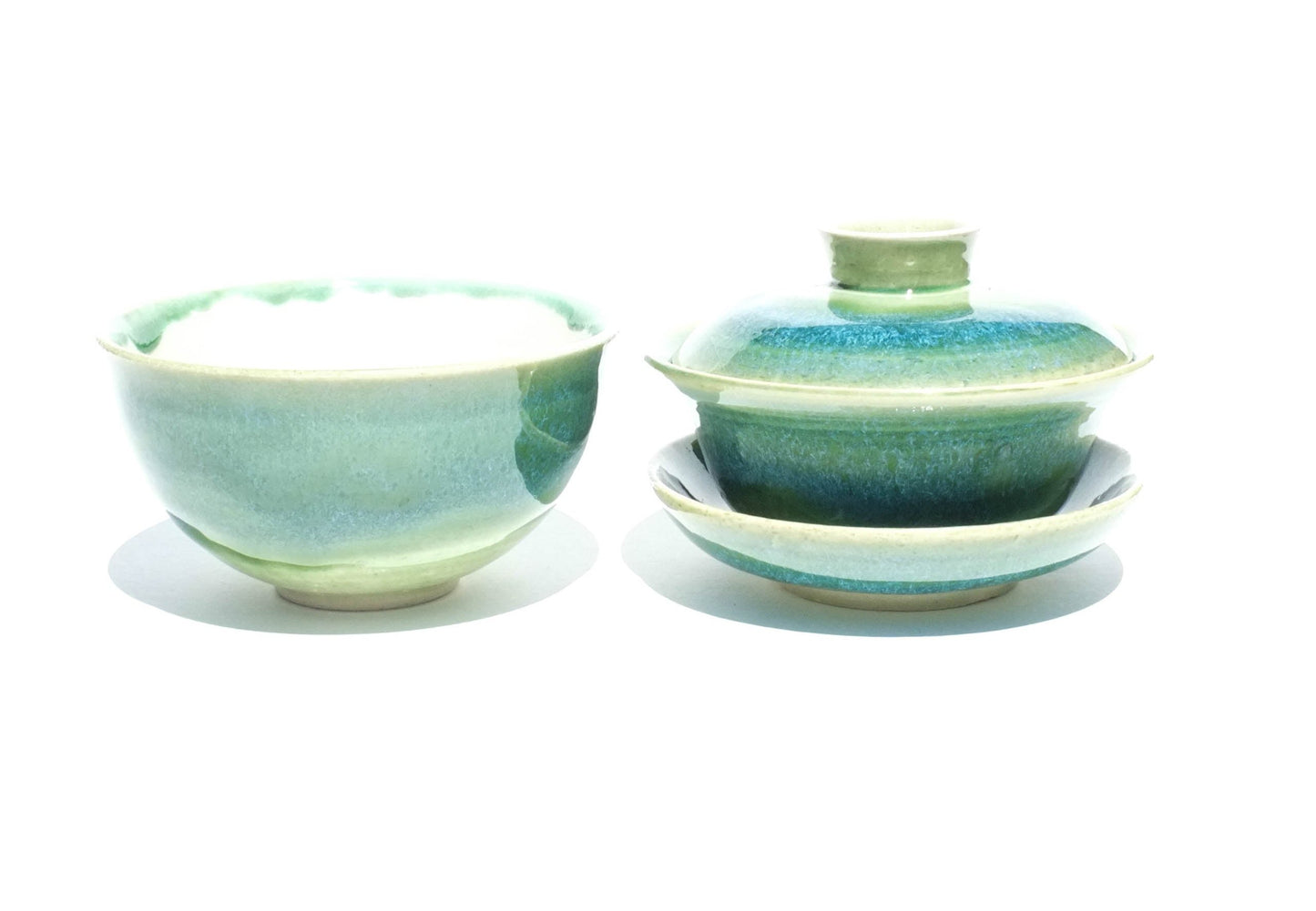 Celadon Waves - 110ml Gaiwan and Teacup Set