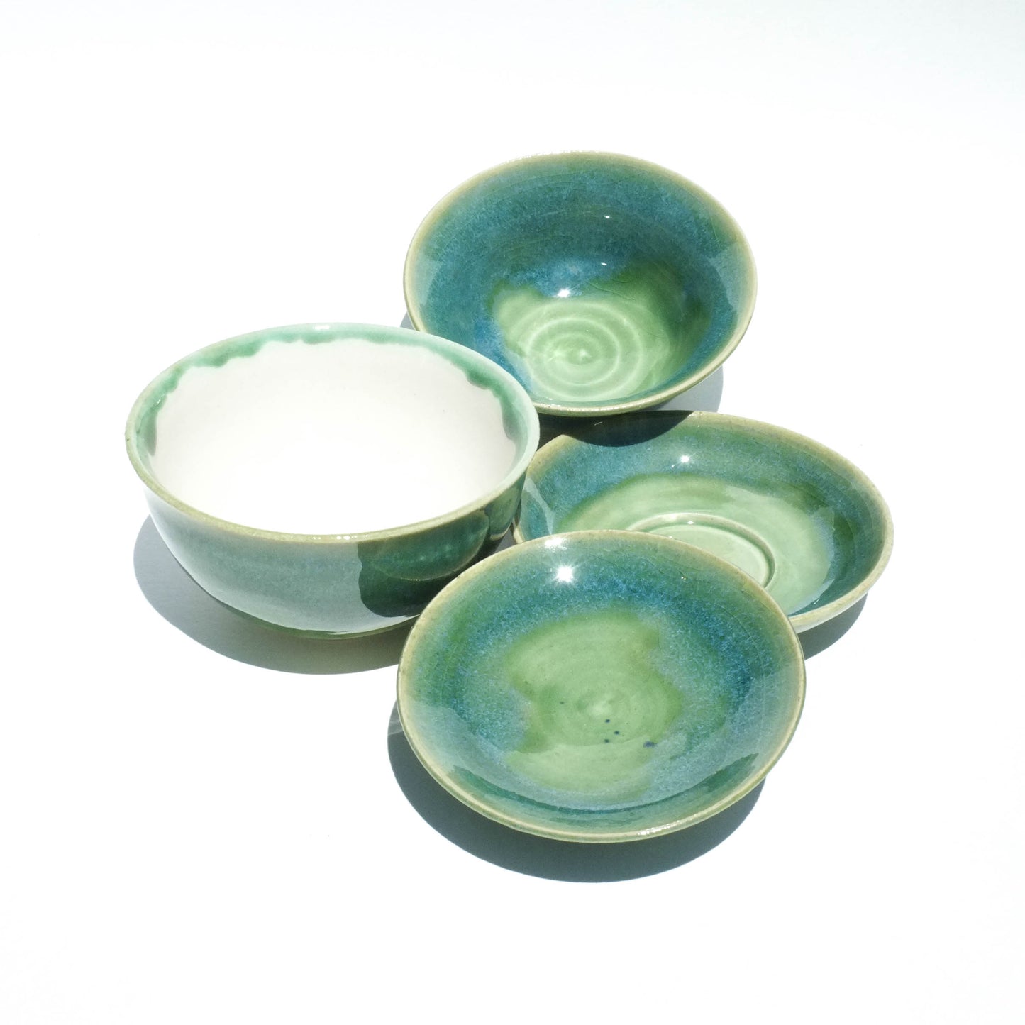 Celadon Waves - 110ml Gaiwan and Teacup Set