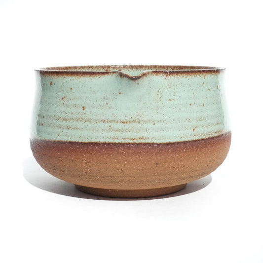Minty Shino - Matcha Bowl with Spout