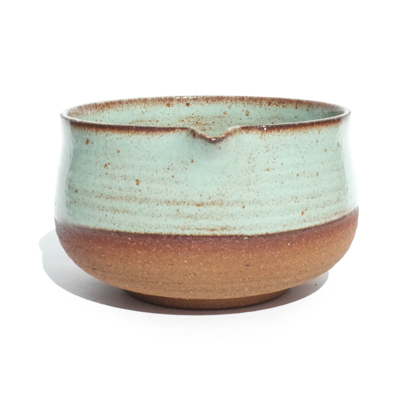 Minty Shino - Matcha Bowl with Spout