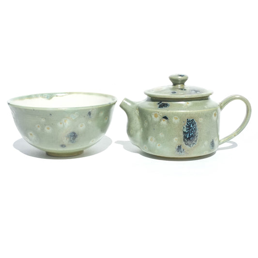 Malachite - 140ml Teapot and Teacup Set