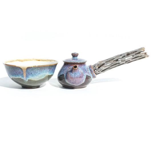 Desert Jewel - 80ml Mini Cholla Handled Teapot and Teacup Set