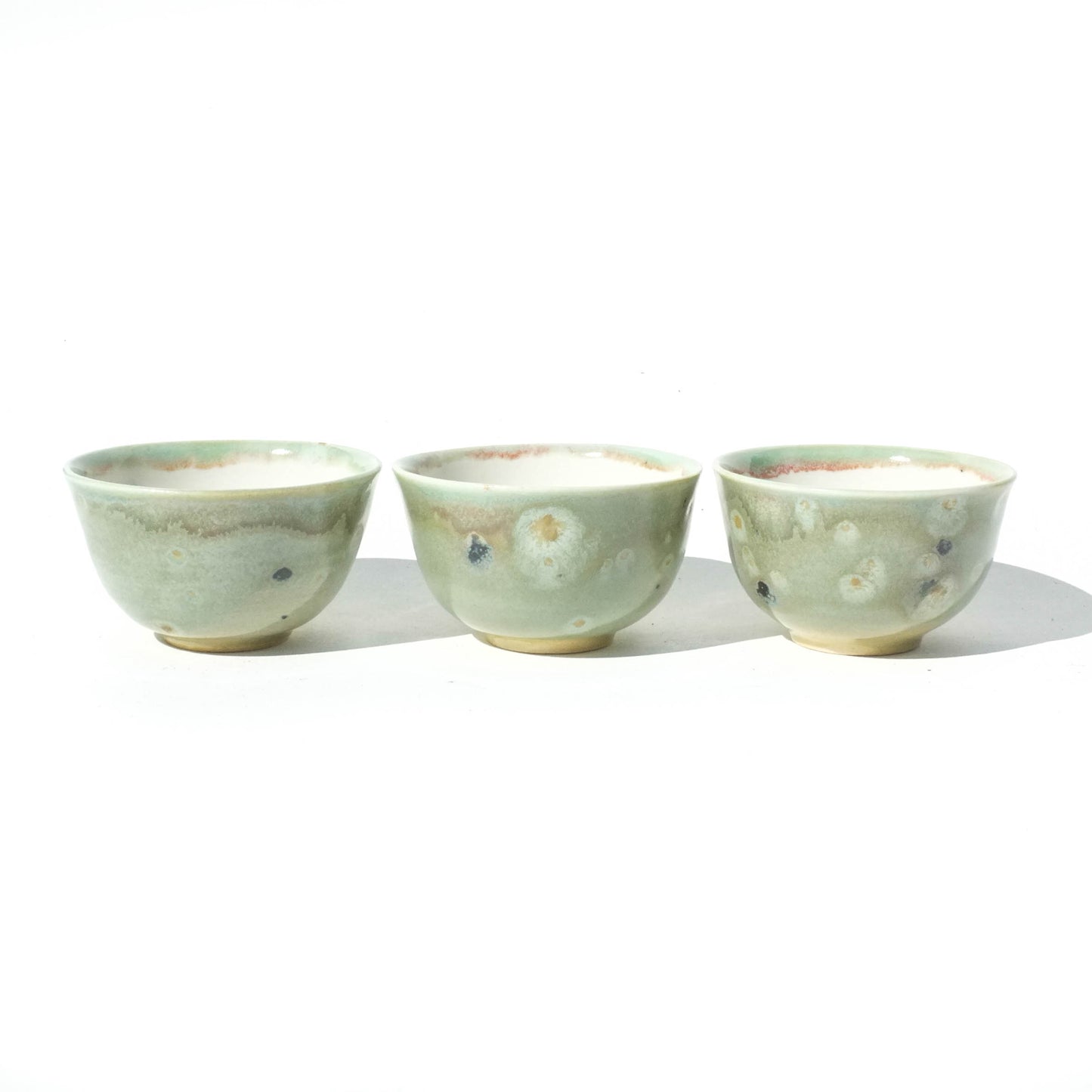 Malachite - 50ml Gongfu Teacups - Set of 3