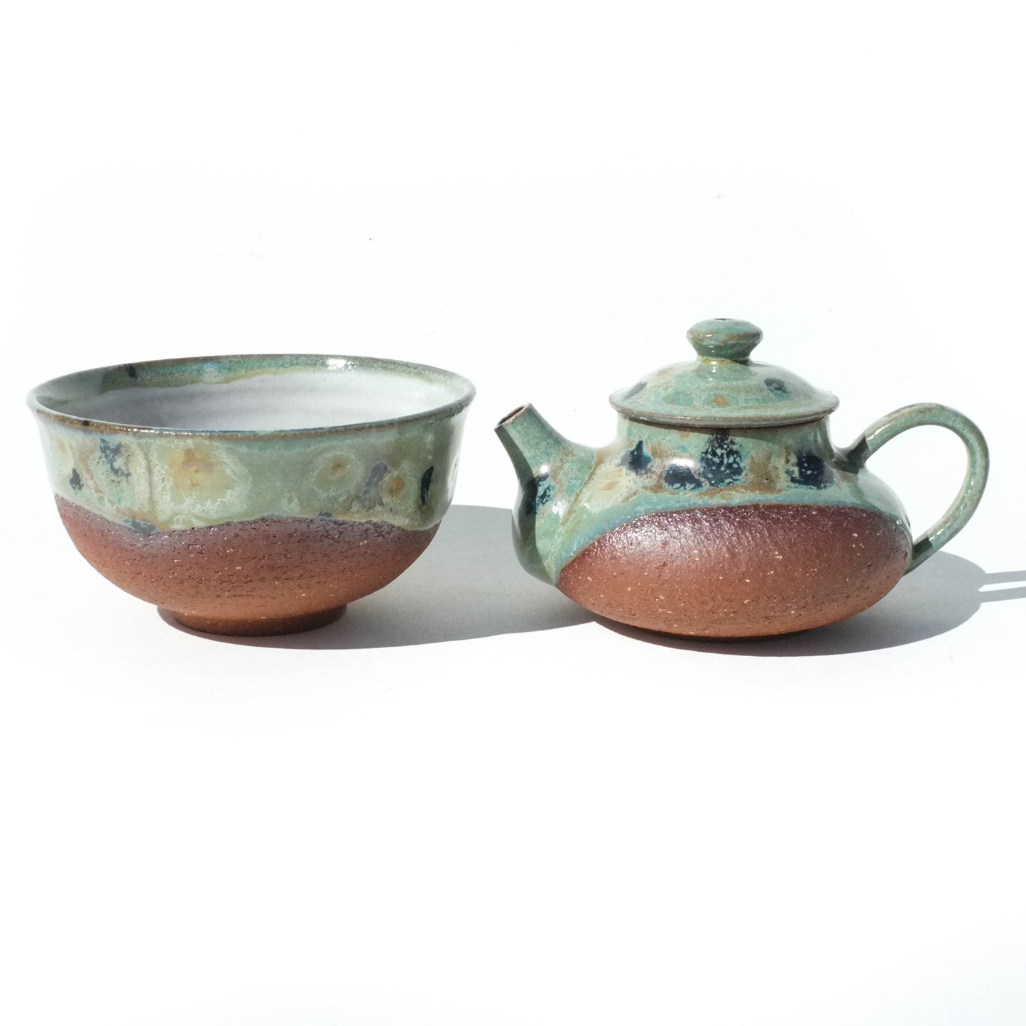 Chaparral - 100ml UNGLAZED INSIDE Teapot and Cup Set