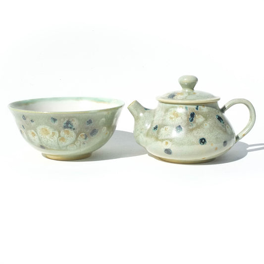Malachite - 115ml Teapot and Cup Set