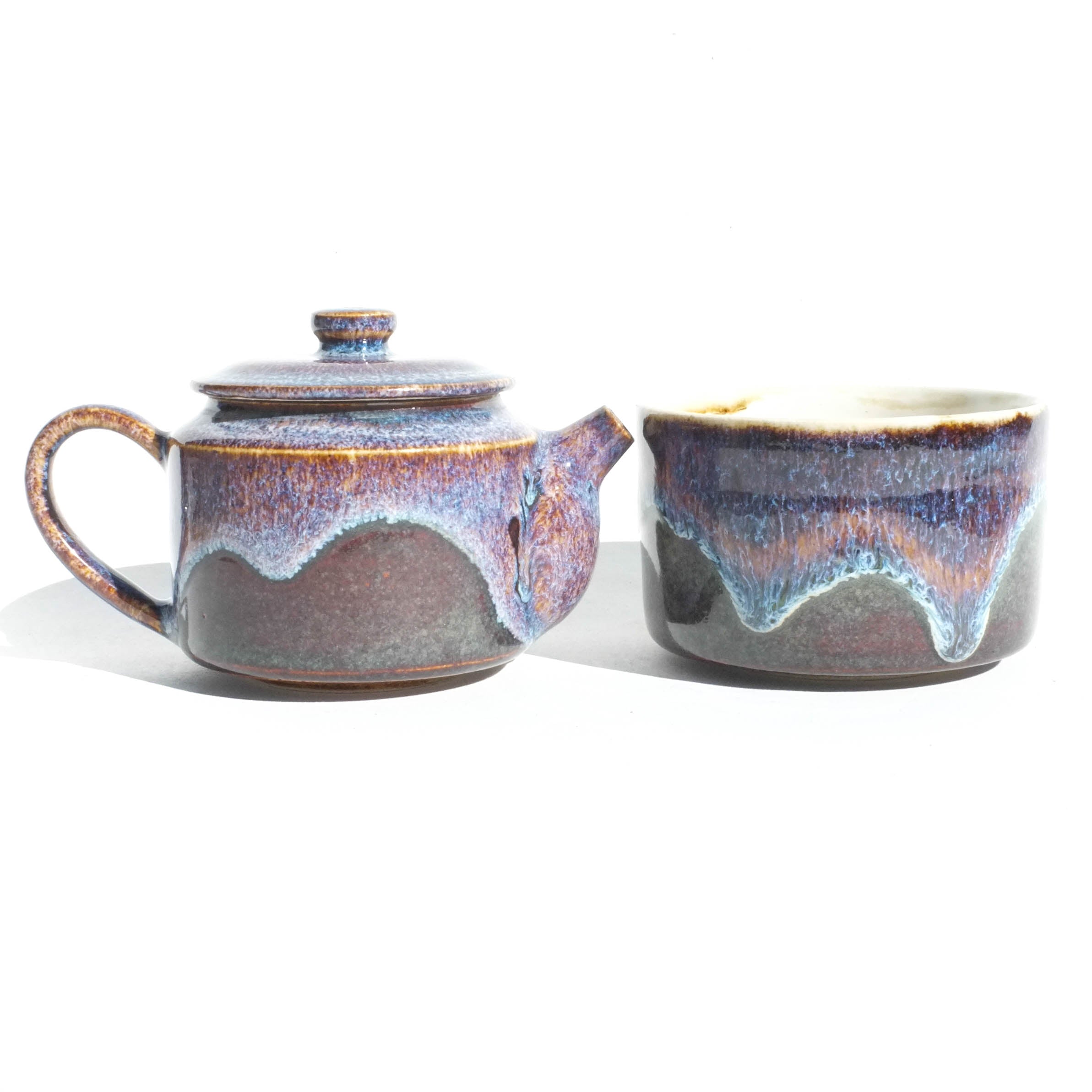 Opal Mountain - 115ml Teapot and Teacup Set – Gushu Studios