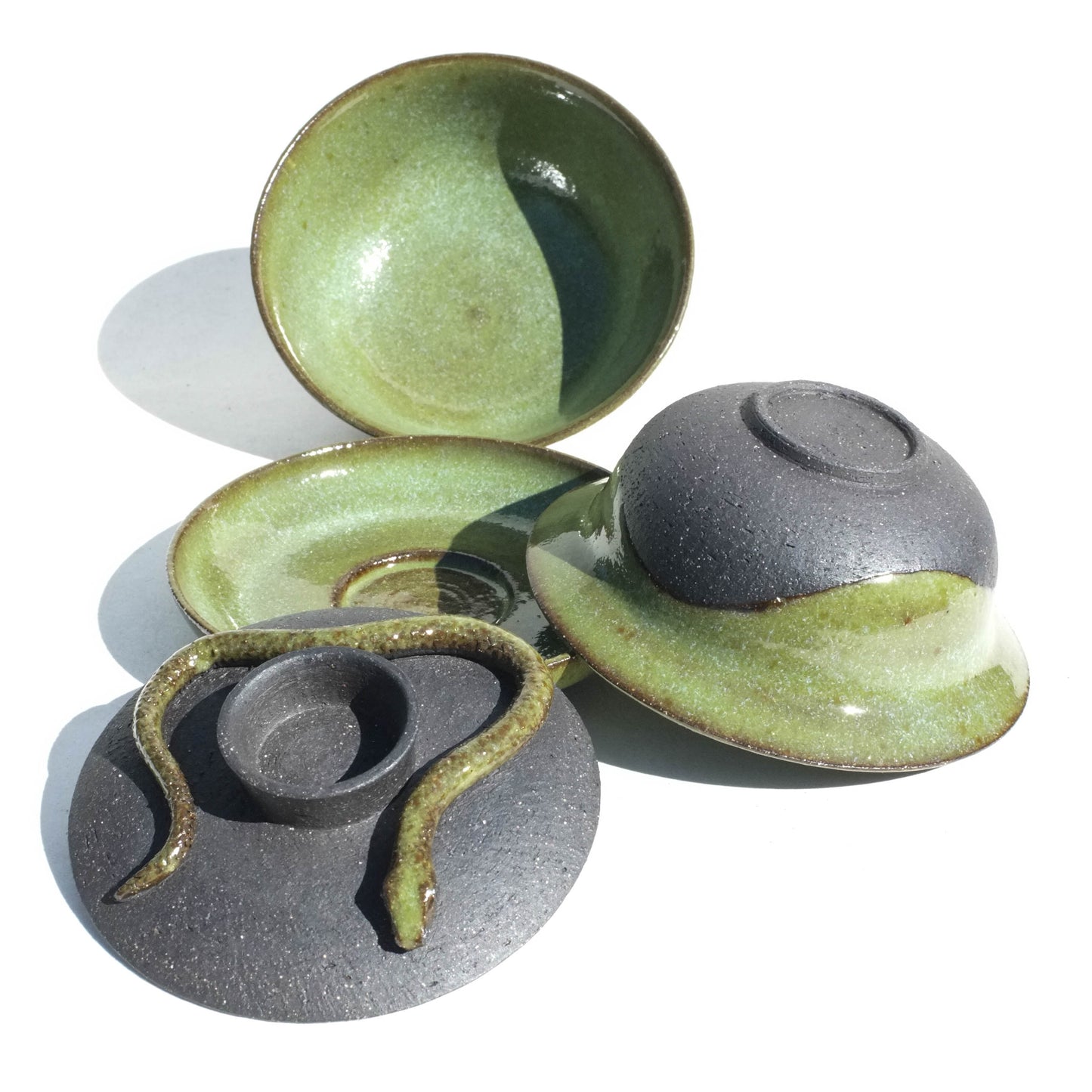 Serpentine - 100ml Sculptural Gaiwan and Teacup Set