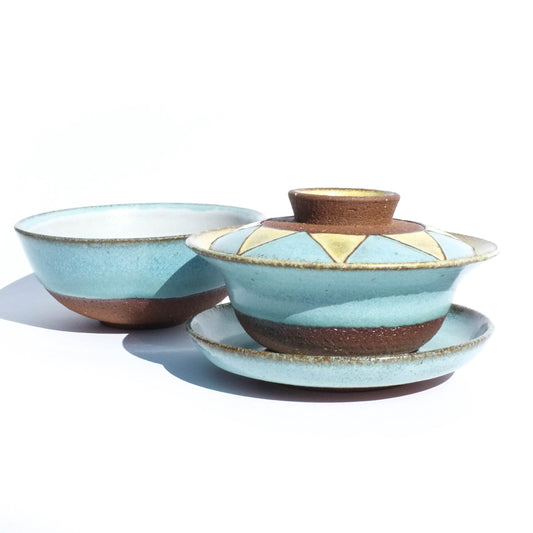 Solstice - 100ml Embellished Gaiwan and Teacup Set