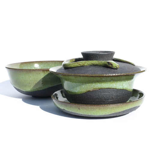 Serpentine - 115ml Sculptural Gaiwan and Teacup Set