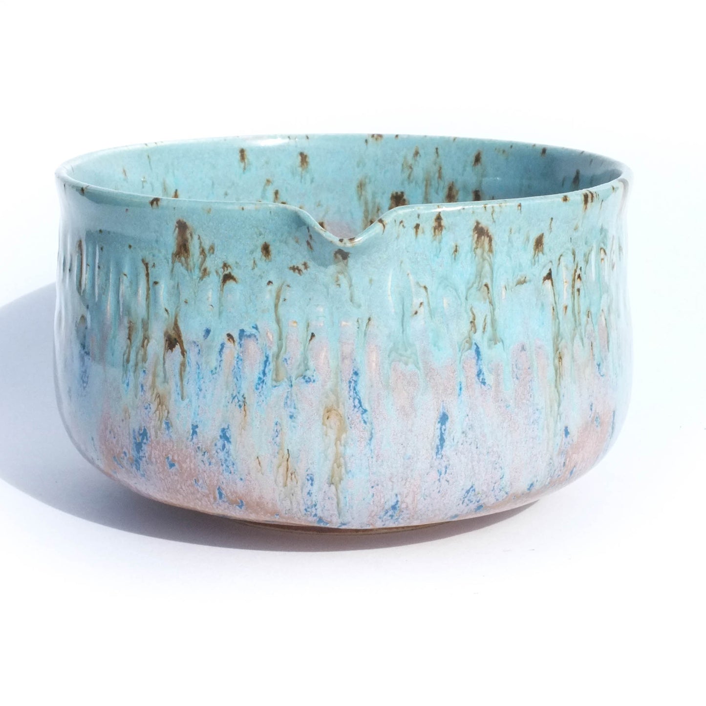 Cotton Candy Sky - Large Spouted Matcha Bowl