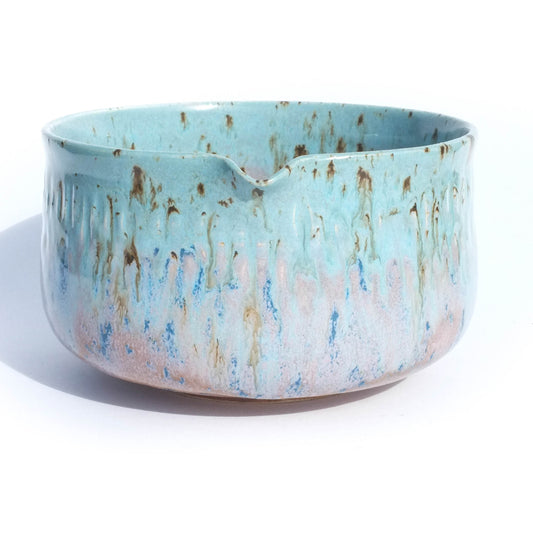 Cotton Candy Sky - Large Spouted Matcha Bowl